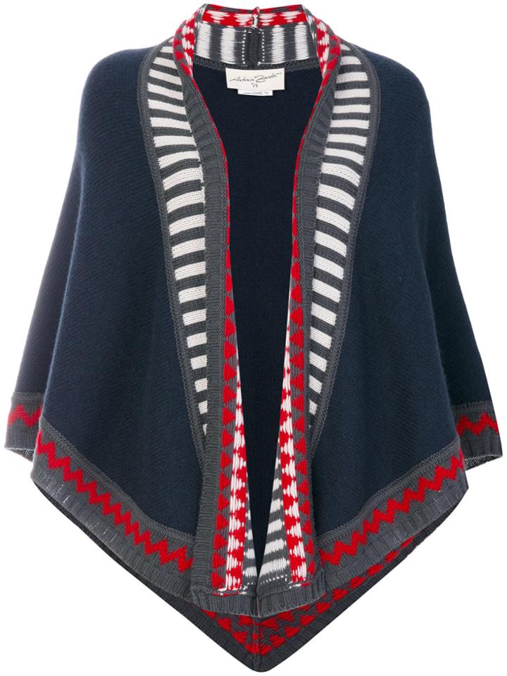 Antonia Zander Knitted Cape - Blue