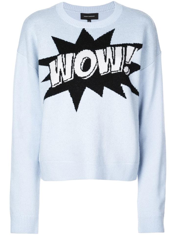 Robert Rodriguez Studio Wow Knitted Sweater - Blue