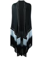 Antonia Zander Fringed Cape, Women's, Black, Rayon/cashmere