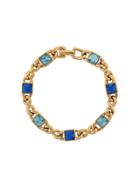 Susan Caplan Vintage Square Cut Chain Bracelet - Gold