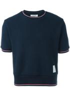 Thom Browne Knitted T-shirt - Blue