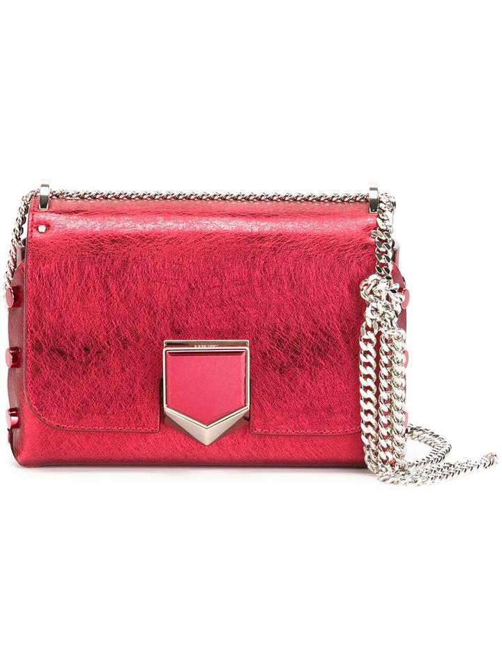 Jimmy Choo Petite 'lockett' Shoulder Bag, Women's, Red, Leather