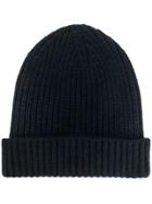 Cruciani Cashmere Knitted Hat - Blue