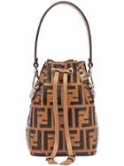 Fendi Mon Tresor Mini Bucket Bag - Brown