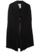 Lost & Found Rooms Long Hooded Cardigan, Men's, Size: Large, Black, Cotton