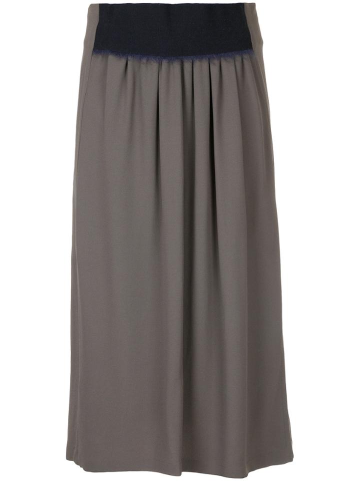 David Koma Strap Detail Skirt - Green