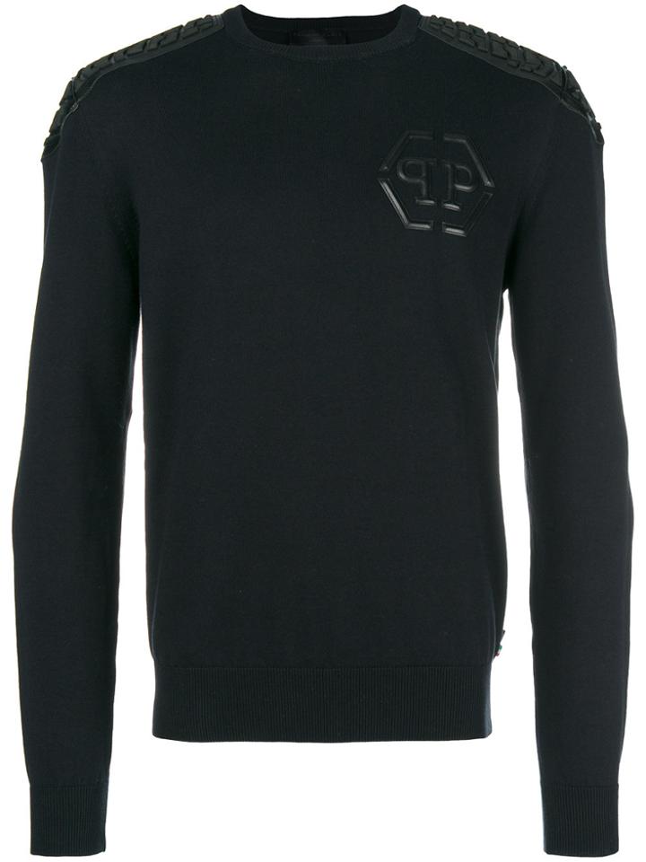 Philipp Plein Chest Logo Jumper - Black