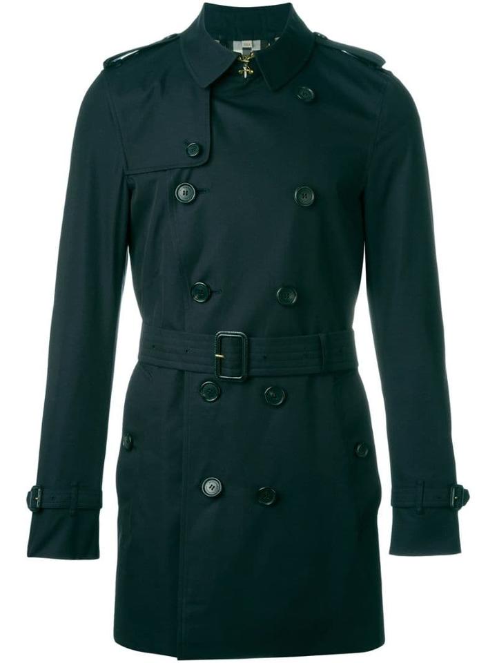 Burberry The Sandringham - Mid-length Trench Coat - Blue