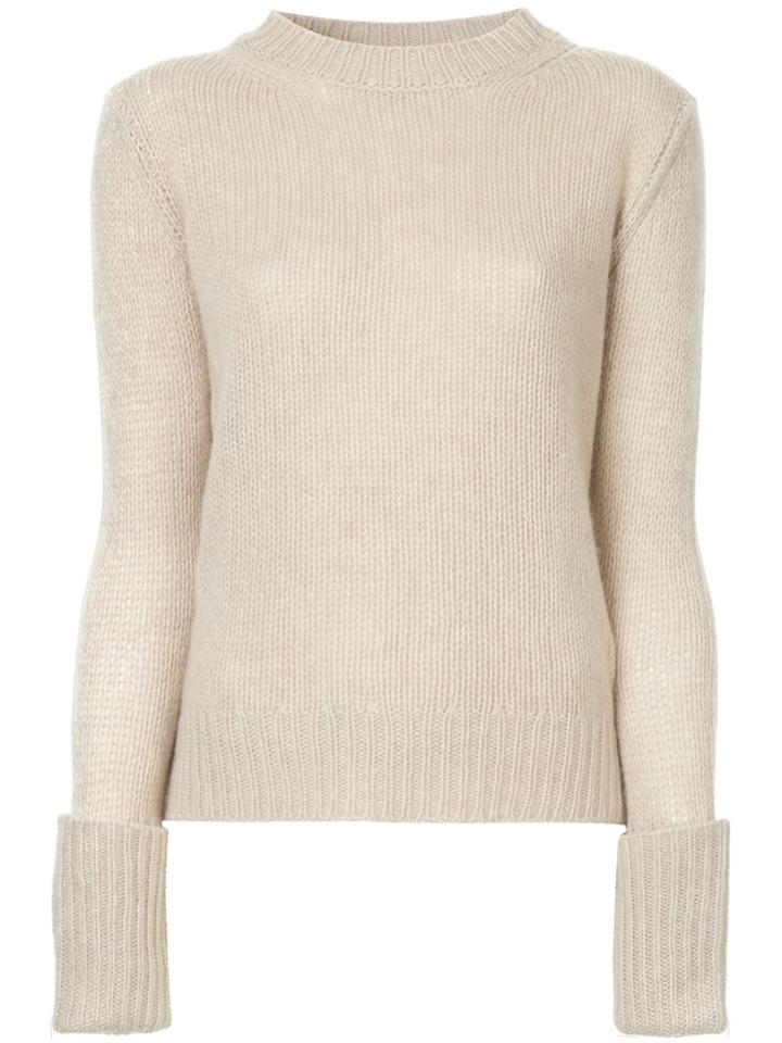 The Row Crew Neck Sweater - Nude & Neutrals