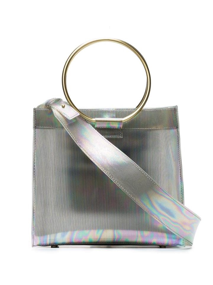 Tara Zadeh Silver Roya Mini Iridescent Pvc Tote