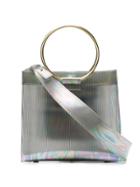 Tara Zadeh Silver Roya Mini Iridescent Pvc Tote