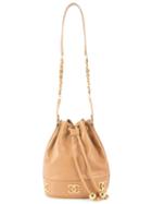Chanel Vintage Drawstring Shoulder Bag, Brown