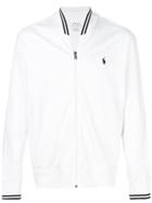 Polo Ralph Lauren Embroidered Logo Zipped Sweatshirt - White