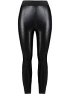 Dolce & Gabbana Leather Leggings - Black