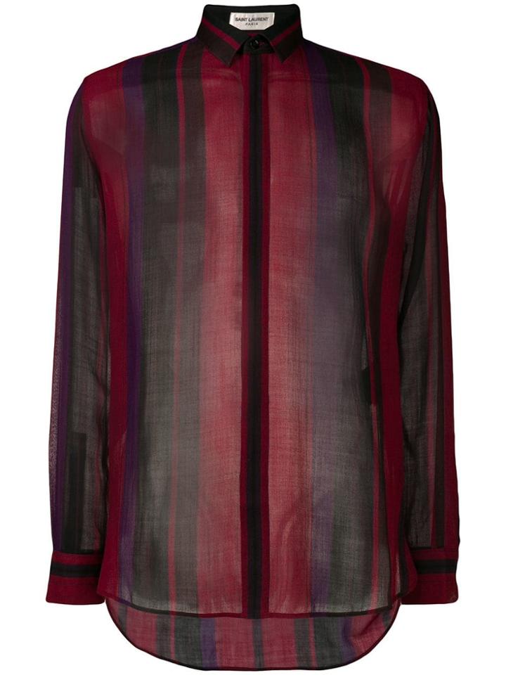 Saint Laurent Striped Shirt - Red