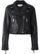 Isabel Marant Étoile 'barry' Biker Jacket, Women's, Size: 36, Black, Lamb Skin/polyester