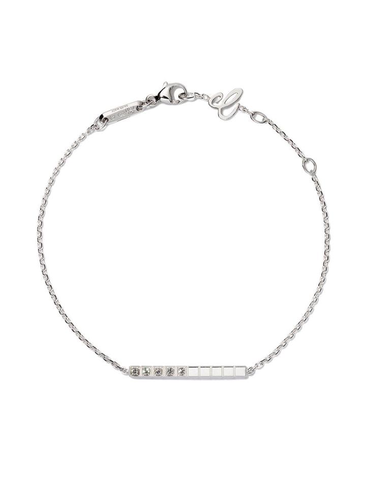 Chopard 18kt White Gold Ice Cube Pure Diamond Bracelet - Fairmined