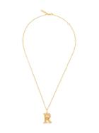 Chloé Letter R Pendant Necklace - Gold
