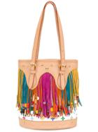 Louis Vuitton Vintage Fringed Monogram Bucket Bag - Multicolour