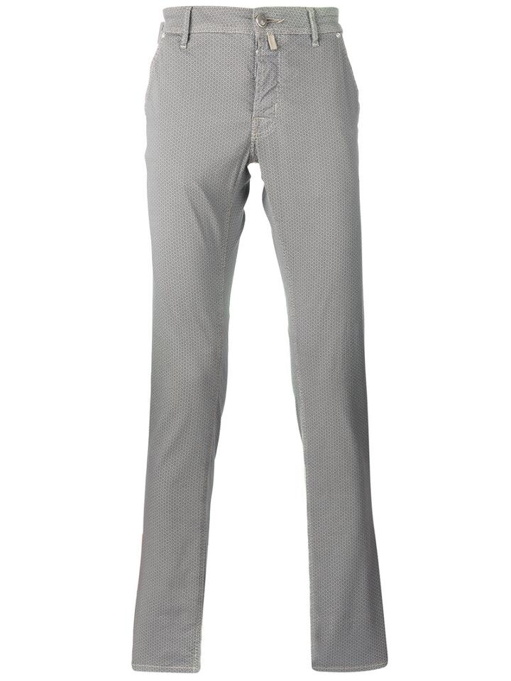 Jacob Cohen Straight Trousers, Men's, Size: 32, Nude/neutrals, Cotton/spandex/elastane