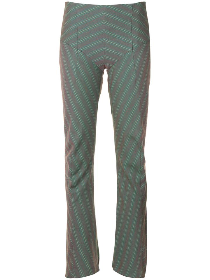 Junya Watanabe Comme Des Garçons Vintage Bootcut Striped Trousers -