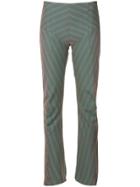 Junya Watanabe Comme Des Garçons Vintage Bootcut Striped Trousers -