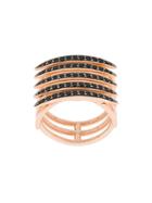 Shaun Leane Quill Black Spinel Ring - Gold