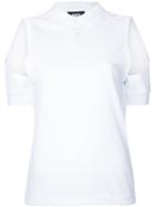 Dust - Cold Shoulder Polo Shirt - Women - Cotton - M, White, Cotton