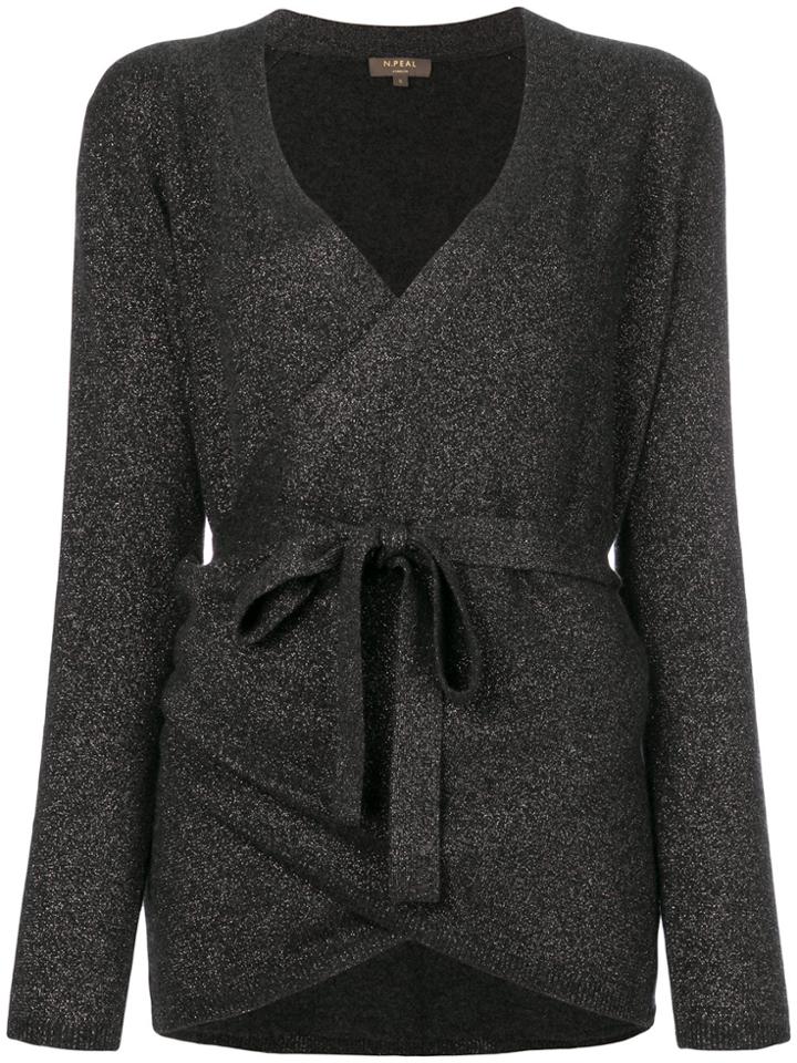 N.peal Sparkle Ballet Wrap - Grey