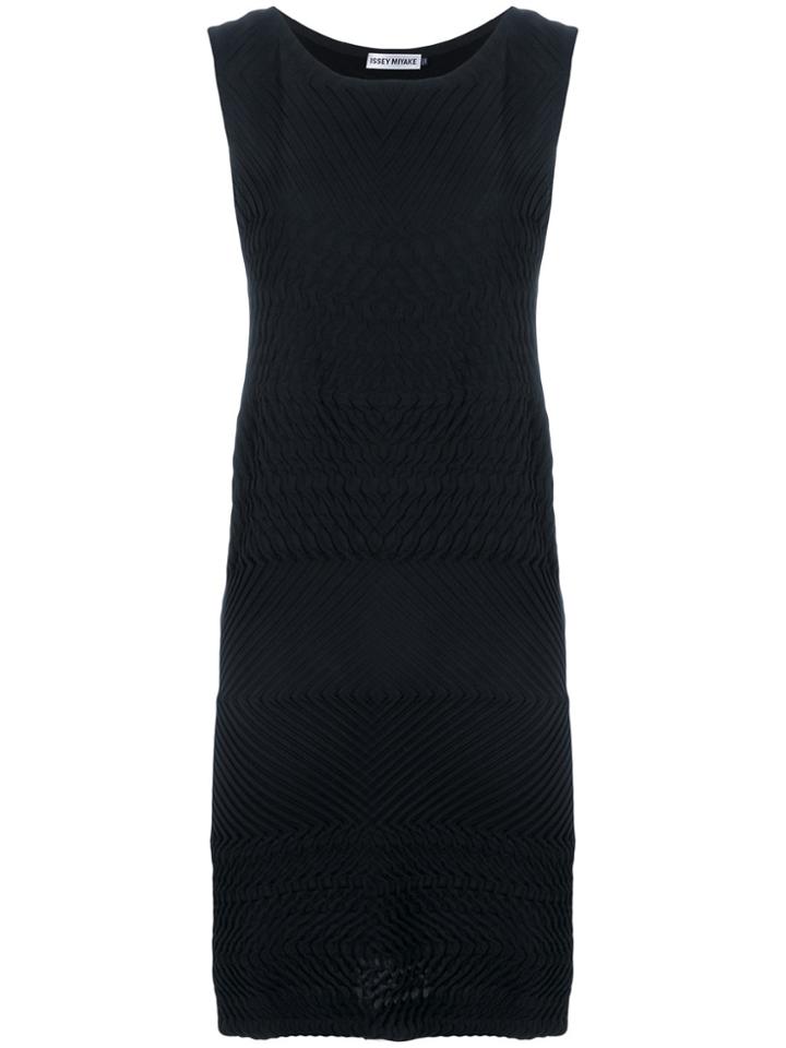 Issey Miyake Pleated Dress - Black