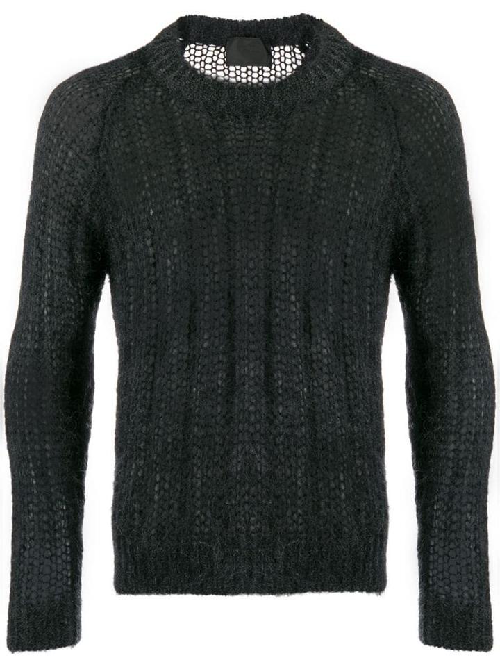 Prada Open Stitch Jumper - Grey