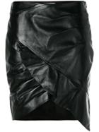 Iro Frill Hem Fitted Skirt - Black