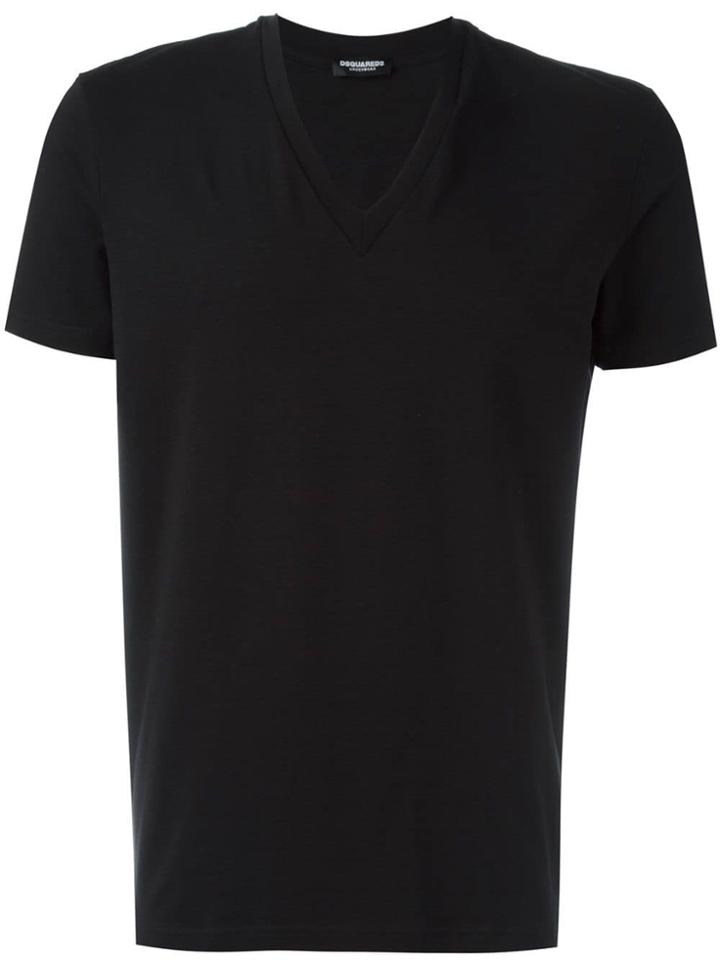 Dsquared2 Basic V-neck T-shirt - Black