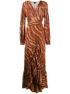 Just Cavalli Animal Print Maxi Dress - Brown