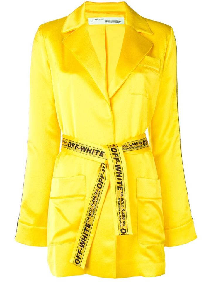 Off-white Equestrian Pajama Jacket - Yellow & Orange