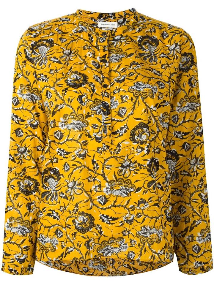 Isabel Marant Étoile 'amaria' Blouse, Women's, Size: 42, Yellow/orange, Cotton