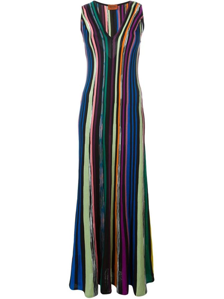 Missoni Striped V-neck Maxi Dress