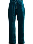 Mira Mikati Velvet Pyjama Trousers - Blue