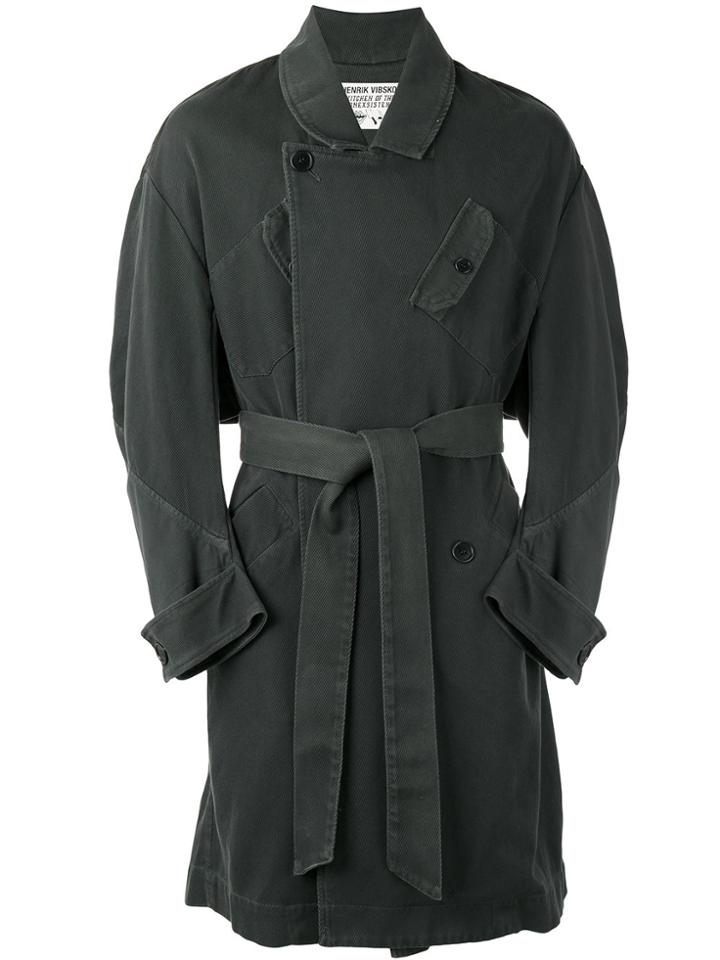 Henrik Vibskov Ease Long Coat - Green