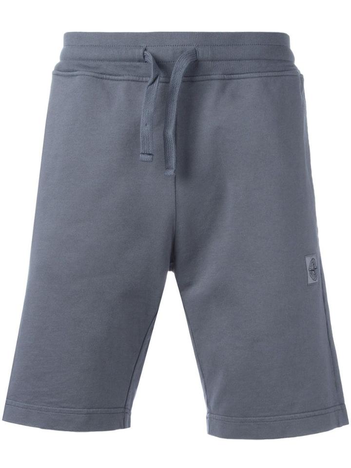Stone Island Drawstring Track Shorts - Grey