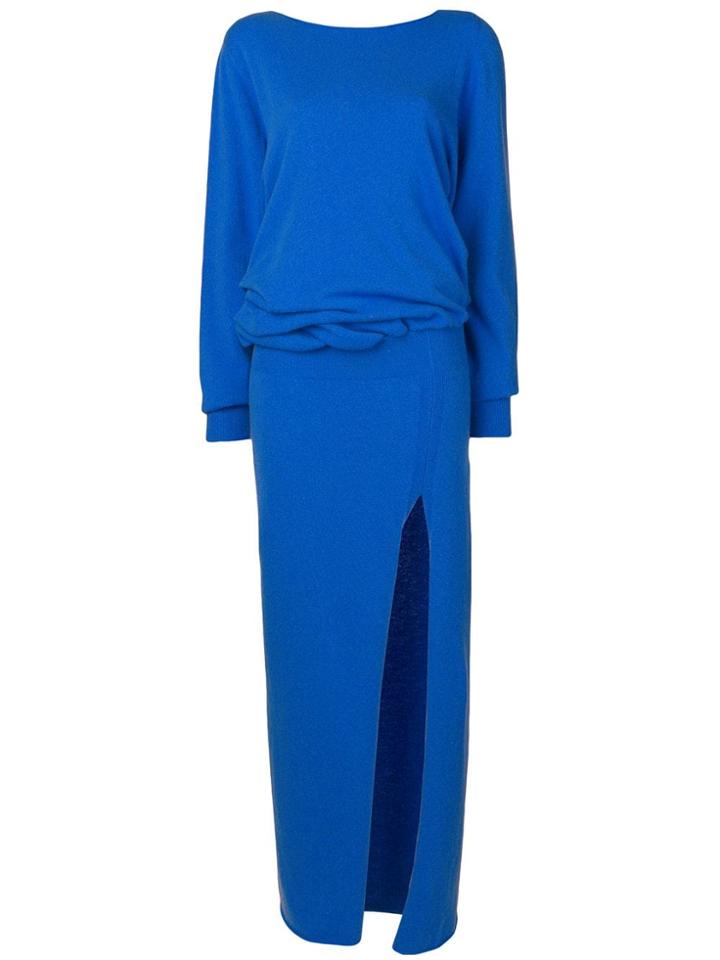 Jacquemus Side Slit Dress - Blue