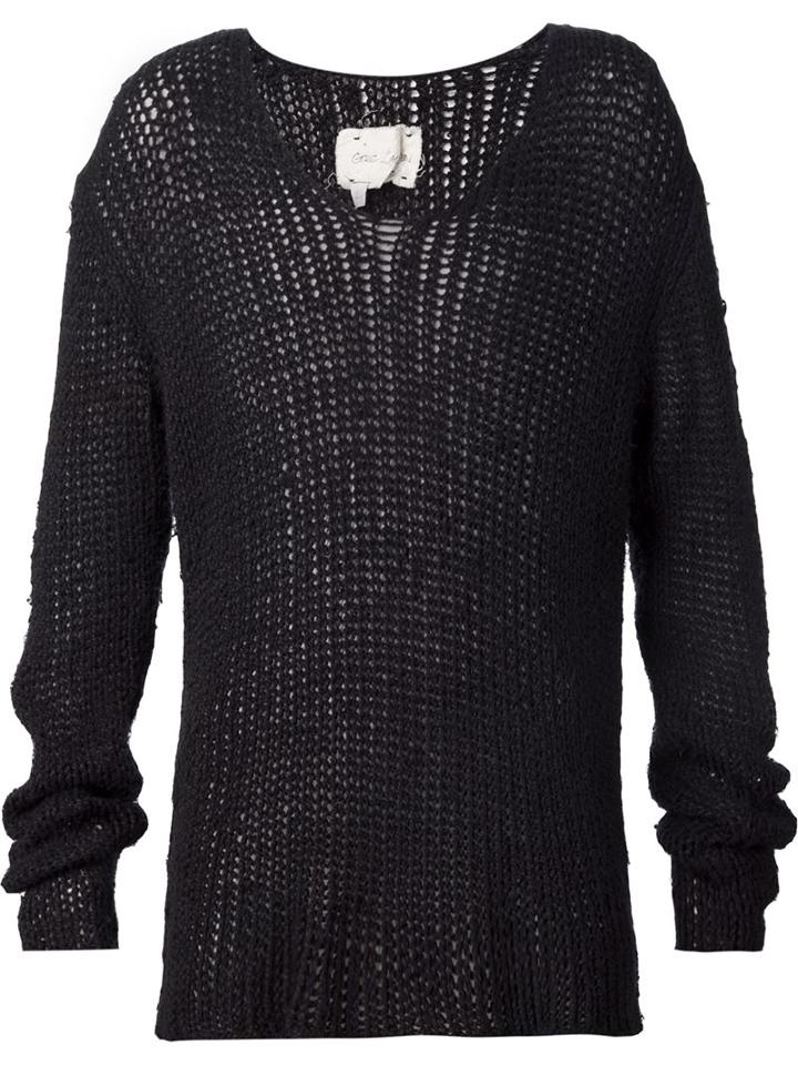 Greg Lauren Open Knit Sweater