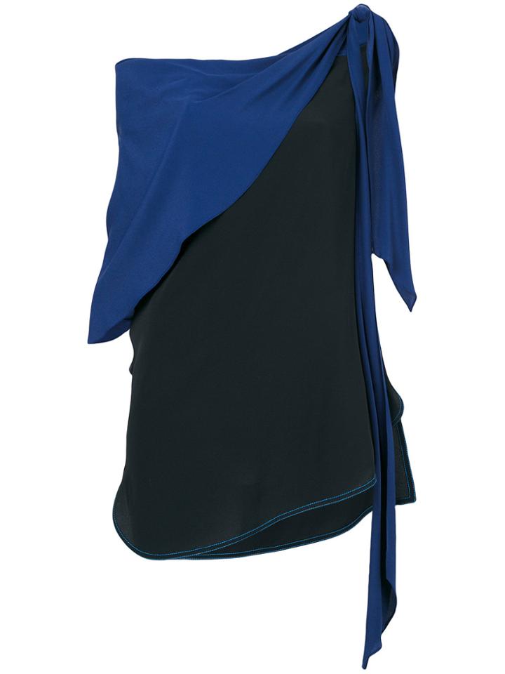 Marni Off-shoulder Draped Top - Black