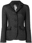 Ermanno Scervino Quilted Blazer Jacket - Black