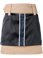 Opening Ceremony Silk Panel Mini Skirt - Nude & Neutrals