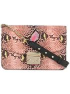Furla Snake-effect Metropolis Shoulder Bag - Pink & Purple