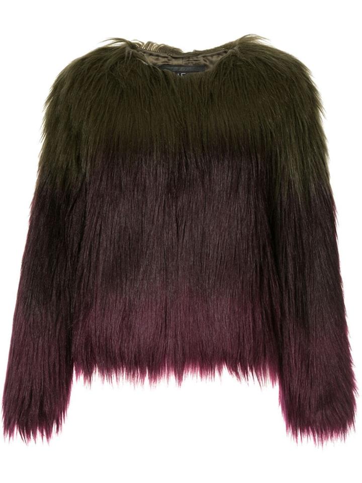 Unreal Fur Faux Fur Liquid Fudge Jacket - Green