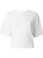 Kenzo Textured T-shirt, Women's, Size: M, White, Cotton/polyester
