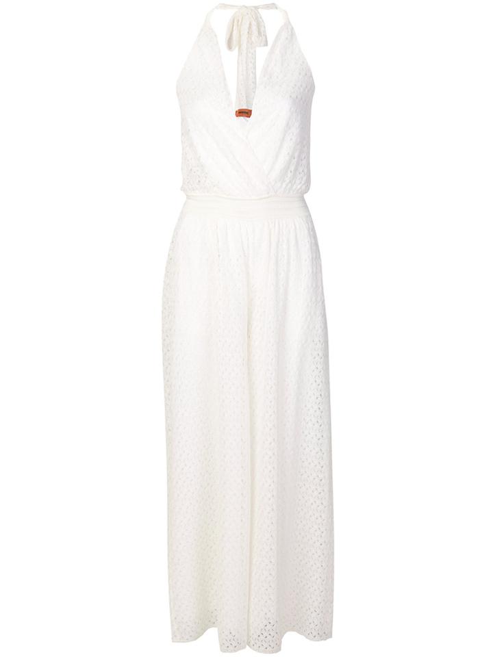 Missoni Lace Open Back Jumpsuit - White