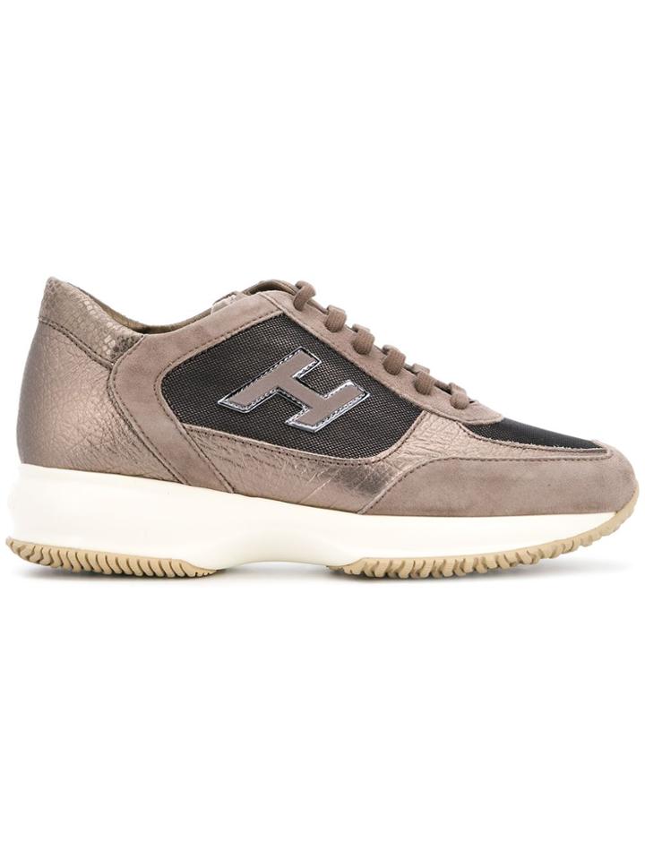 Hogan Low Top Sneakers - Brown